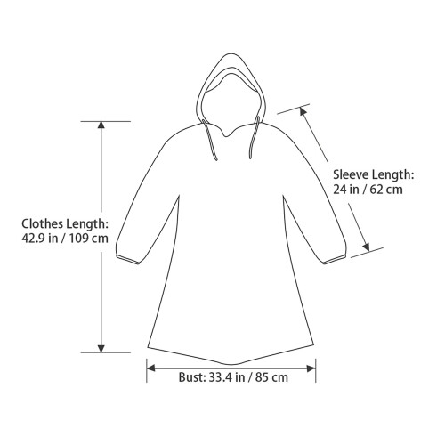 10Pièces Imperméables Poncho Capuche Cordons Adulte 1