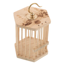 Cage À Insectes En Bambou Khaki Ventilée Pour Observation