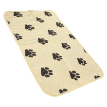 Durable Beige Dog Pee Pad with High Density Edge and TPU Layer