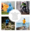 10Pièces Imperméables Poncho Capuche Cordons Adulte 4