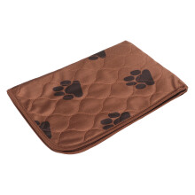 Washable Waterproof Pet Pee Pad 60x40cm Reusable for Dogs Cats Brown