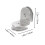 4Ud Sujetavidrios De Acero Inoxidable Plata Para Uso Doble 2