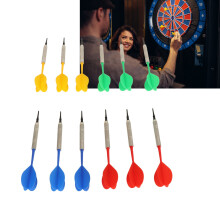 12 Stück Soft Tip Dartspiele für den Innenbereich mit 100 Ersatzspitzen Kunststoff-Dart-Set