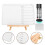 1Jgo Tabla Blanca Borrable Con Base De Madera Y Variados 3