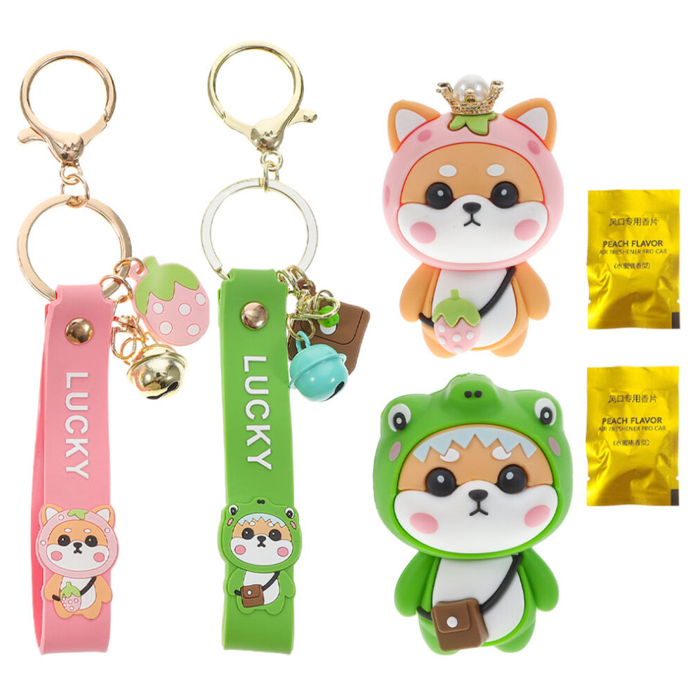 3Pcs Cute Car Air Freshener Vent Clips Dog Animal Diffuser Decor 3602353625182