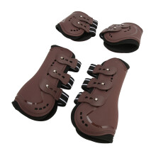 Lightweight Horse Leg Boots Set, Breathable PU Neoprene, Adjustable