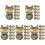 30 Pcs Cat Shaped Stainless Steel Bag Locks Closures Replacements 4