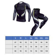 Herren 2-teiliges atmungsaktives schnelltrocknendes Fitness-Set mit Gelpolster, Größe L