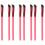 8Pièces Ensemble Pinceaux Rosés Sourcils Yeux Polyvalents 6