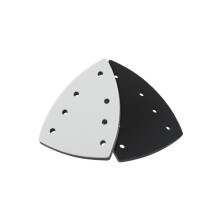 1 Stück Schleifmatte, Ersatzplatte dreieckige Schaumstoffschleifmatte, 7-Löcher-Sandpapierunterlage für Schleifwerkzeuge, 150x100mm, 150x100mm