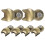 30 Pcs Cat Shaped Stainless Steel Bag Locks Closures Replacements 3