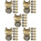30 Pcs Cat Shaped Stainless Steel Bag Locks Closures Replacements 8