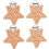 4Pcs Baby Wooden Pacifier Holders Multi-Use Light Brown Clips 9
