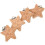4Pcs Baby Wooden Pacifier Holders Multi-Use Light Brown Clips 7