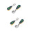 2 Sets Stainless Steel Training Tableware Set Fork Spoon 6