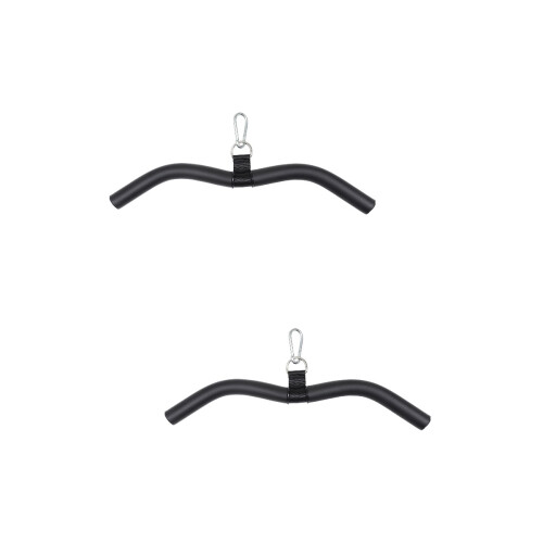 2 Sets Bow Pull Pulley Steel Bicep Bar Muscle Tension 1