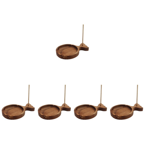 5pcs String Fishtail Spool Acacia Copper Wooden 2