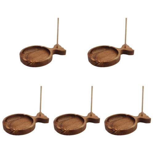 5pcs String Fishtail Spool Acacia Copper Wooden 1