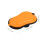Outdoor Portable Toilet Plastic Orange 1pack 2