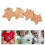 4Pcs Baby Wooden Pacifier Holders Multi-Use Light Brown Clips 3