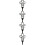 4pcs Decorative Memorial Cross Stake The Elements Cemetery Stake 8