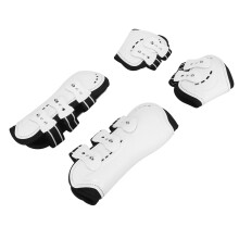 Shock Absorbing Horse Tendon Boots Set of 4, Adjustable White L