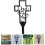 4pcs Decorative Memorial Cross Stake The Elements Cemetery Stake 10