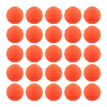 1000 Pcs 30mm Diy Polyester Plush Ball For Hat Scarf Home Decor Orange