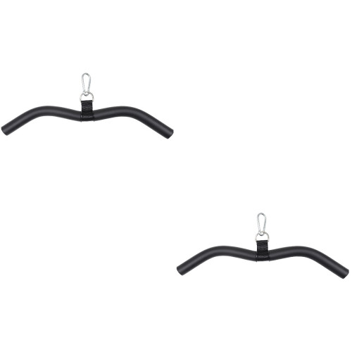 2 Sets Bow Pull Pulley Steel Bicep Bar Muscle Tension 2