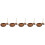 5pcs String Fishtail Spool Acacia Copper Wooden 7