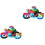 2Pcs Motorcycle 3D Jigsaw Puzzle Toy For Kids Educational Alphanumeric 3