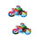 2Pcs Motorcycle 3D Jigsaw Puzzle Toy For Kids Educational Alphanumeric 7
