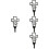 4pcs Decorative Memorial Cross Stake The Elements Cemetery Stake 6