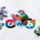 2Pcs Motorcycle 3D Jigsaw Puzzle Toy For Kids Educational Alphanumeric 10