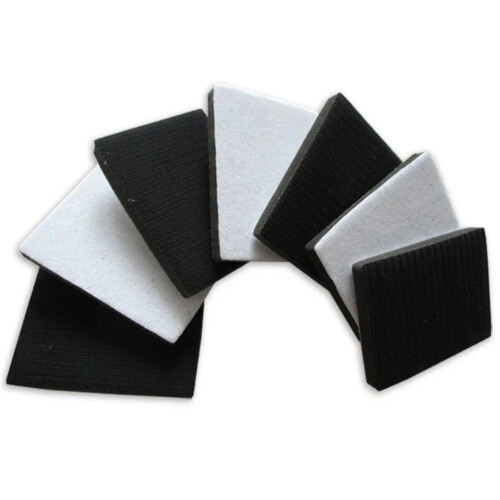 Sliper Backing Interface Pad For Sliper Backing Pad Svart Hook&Loop Interface Pad Rektangel Svamp Hvite verktøy 1