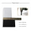 Sliper Backing Interface Pad For Sliper Backing Pad Svart Hook&Loop Interface Pad Rektangel Svamp Hvite verktøy 6