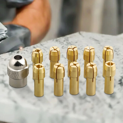 Replace Mini Drill Replacement Tool Home Parts Power Rotating Tools 11pcs/Set Accessories Brass Collet Chuck 1
