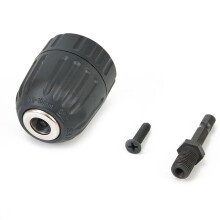 Mèche sans clé 0 810mm Convertisseur à changement rapide Convertisseur à tige hexagonale Pratique, gamme de mandrin 0 8