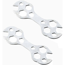 2 Pcs Bicycle Repair Tool Set Assembly Tool Multi-Function Wrench Universal Maintenance Portable Handy Silver