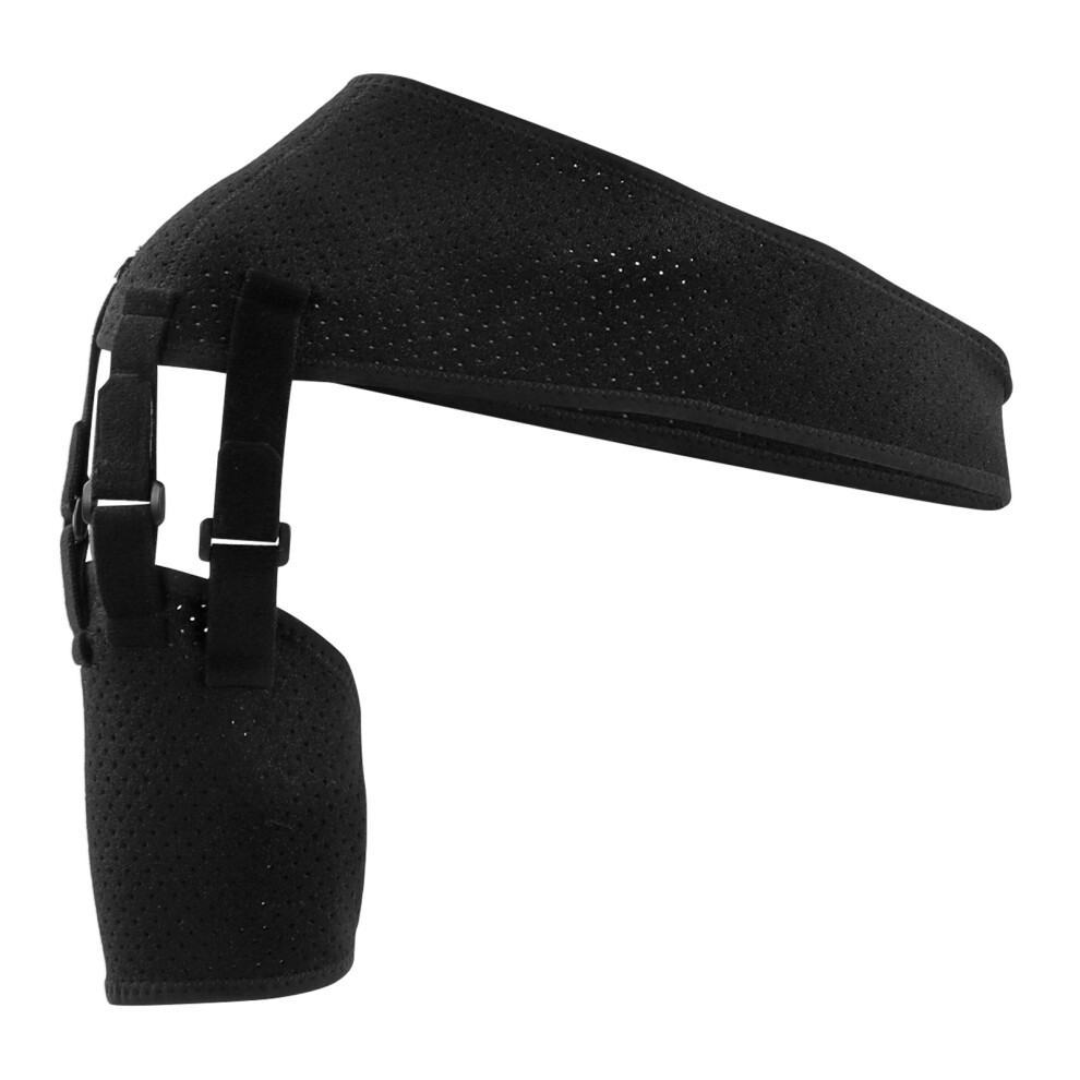 Adjustable Shoulder Support Compression Sleeve for Rotator Cuff Recovery Aid Breathable Neoprene Shoulder Brace with Easy Fit Straps for Pain Relief a