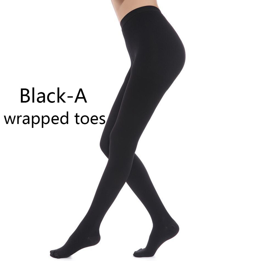 Medical Compression Stockings for Women Men, Graduated Compression 23-32mmHg Firm Support Pantyhose for Varicose Veins Edema Swelling, Opaque Circulat