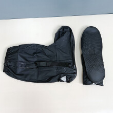 Copri scarpe in PVC impermeabile per camminare e andare in bicicletta all'aperto, taglia XL, nero