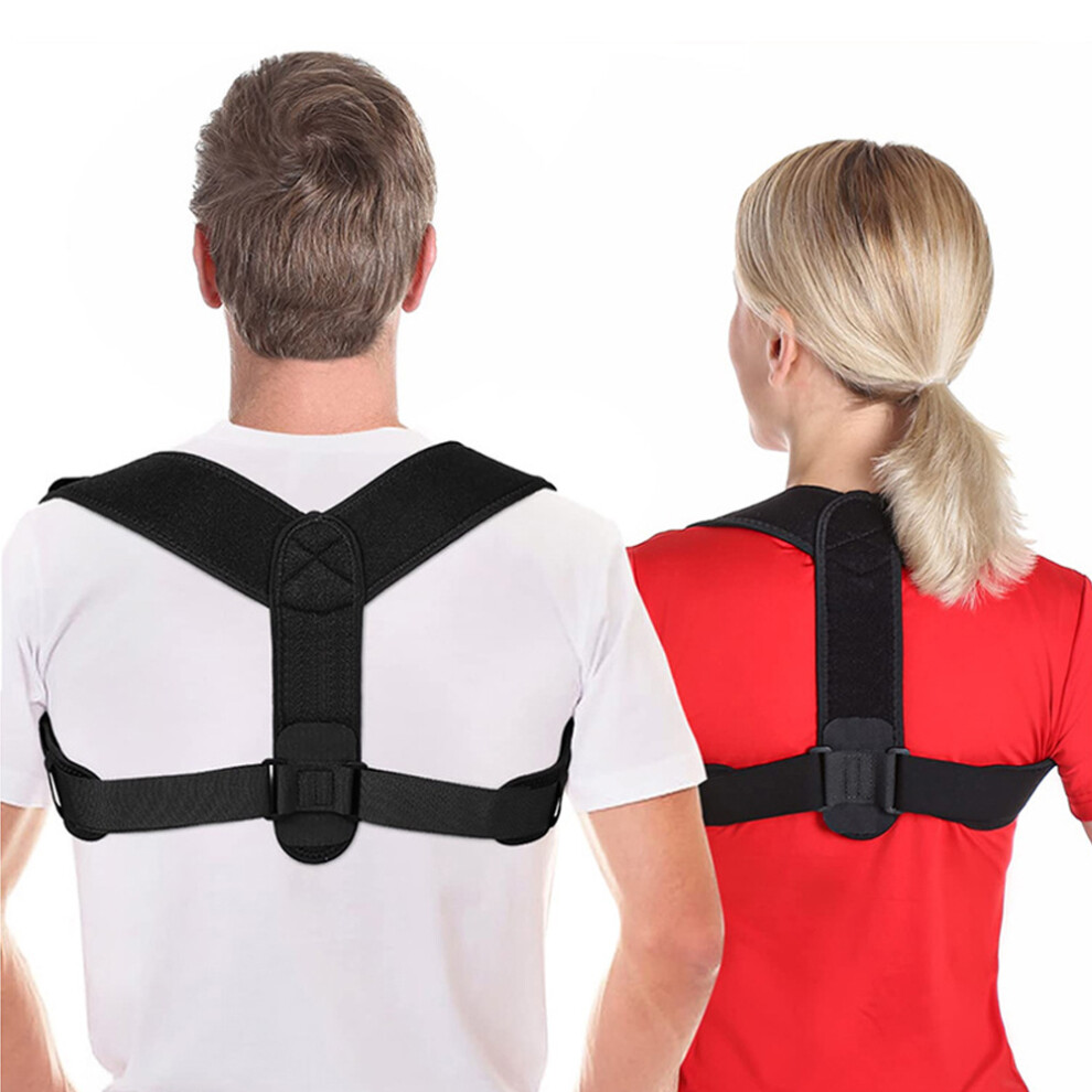 Posture Corrector for Men & Women, Dual Adjustment System Ensures Gentle Back Support & Streamlined Look, Wearable Under Clothing for Daily Use