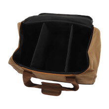 Versatile Camping Companion, Waterproof Canvas And PVC Large Capacity Organizer, Perfect For Portable Gas Cooking Utensils, With Removable Dividers An