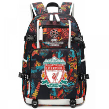 Multifunctional Computer Bag with Liverpool Champions League Print, Multi-function Compartment Durable Materials Padded Laptop Compartment, Breathable