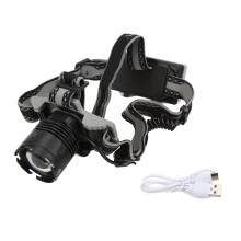 Lampada frontale super luminosa, batteria ricaricabile, fascia regolabile per tutte le tue avventure all'aperto, uso tattico, impermeabile IPX5,