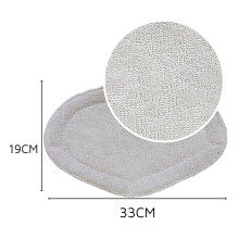 Mikrofiber dampklut, høykvalitets klututskiftningsputer for elektrisk damprenser Smart40Mop, gulvmopp Sterk rengjøringskraft, vaskbar refill