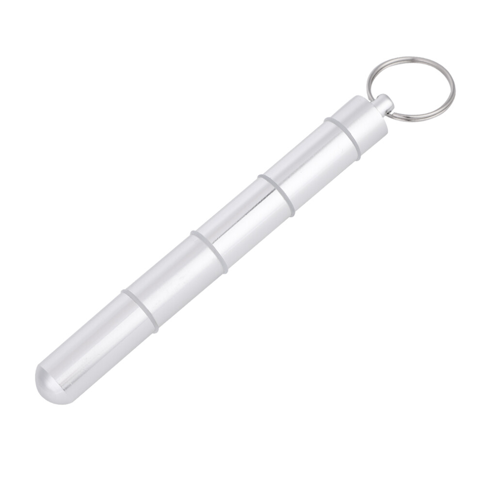 Portable Pill Cases, Waterproof Mini Pill Box with Keychain Pill Fob, Aluminum Alloy Travel Pill Holder, Multi-purpose Box for Pills Toothpicks and Sm