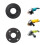 2 PC Flange Nut Set Tools Inner Outer M16 Thread Replacement Accesories Angle Grinder For 16mm Spindle Thread Power Tool 4
