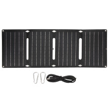 Monocrystalline Solar Charger, Portable Solar Panel with High Efficiency Monocrystalline Cells for Outdoor Adventures, Compact Folding Design Ideal fo